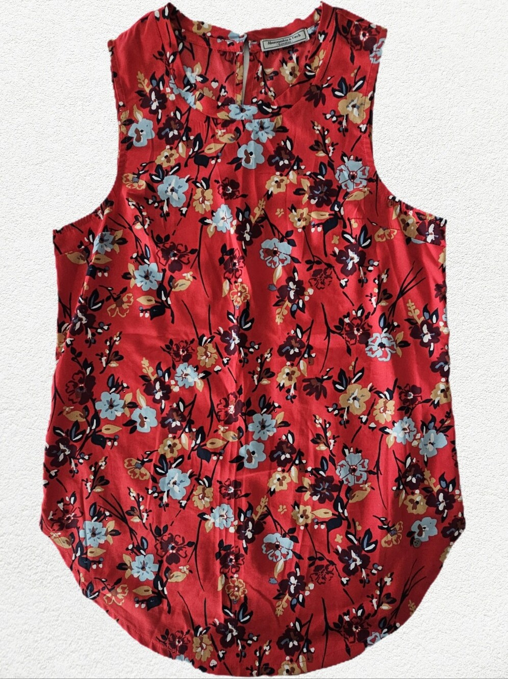Abercrombie & Fitch Red Floral Sleeveless Camisole